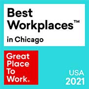 Best Workplaces in Chicago Award 2021 - PTechPartners