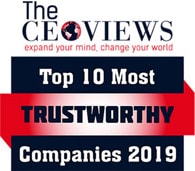 The CEO Views - Top 10 Most Trustworthy Companies 2019 Award to PTechPartners