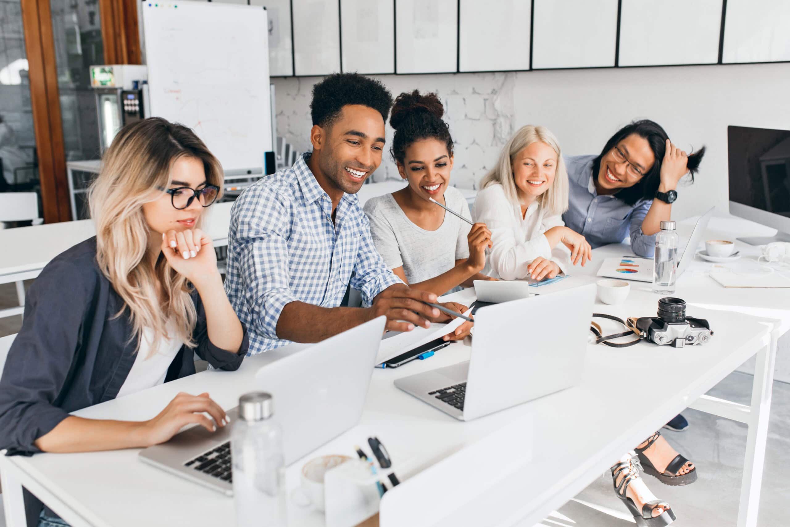 University staff using Salesforce platform